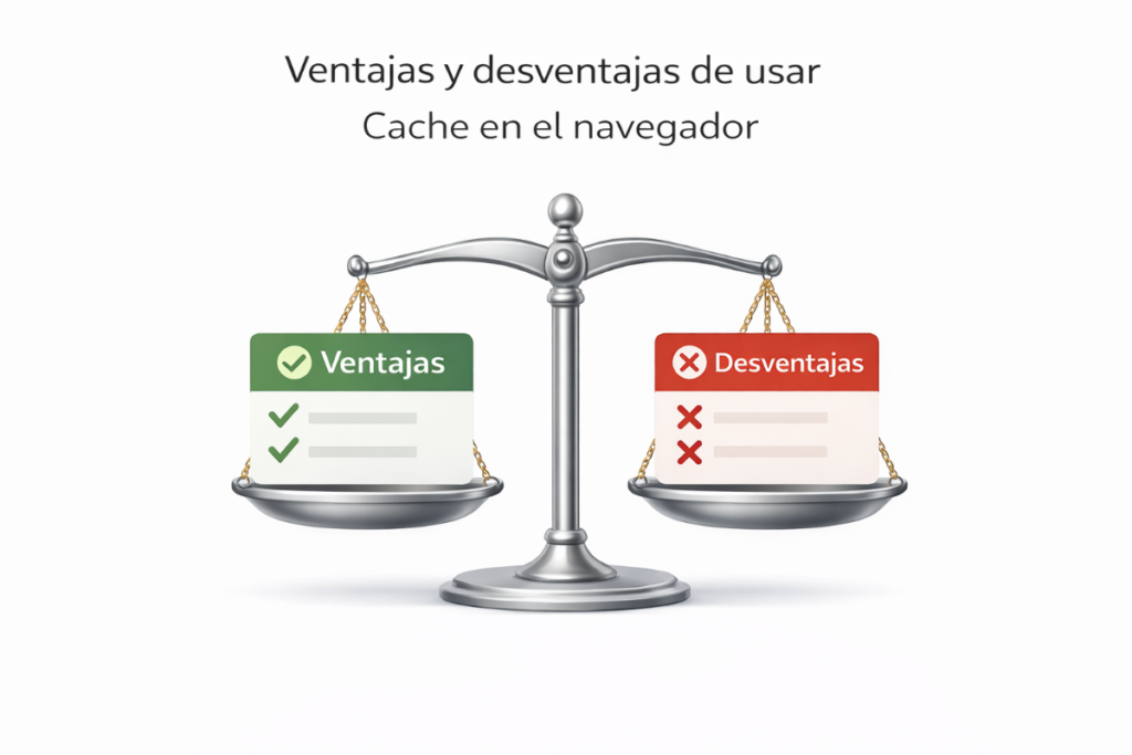 Cache en el navegador: explicación fácil y por qué acelera 8 Ventajas Y Desventajas De Usar Cache En El Navegador.